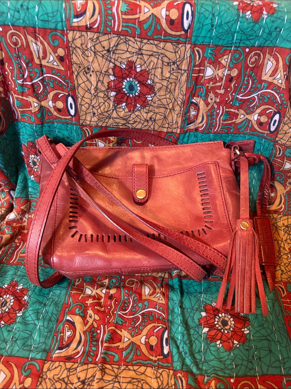 Diba true, for real life Brand Leather Crossbody Bag with Tassel